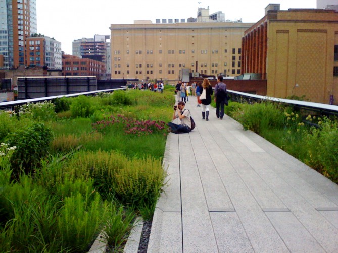 High Line Garden in NYC